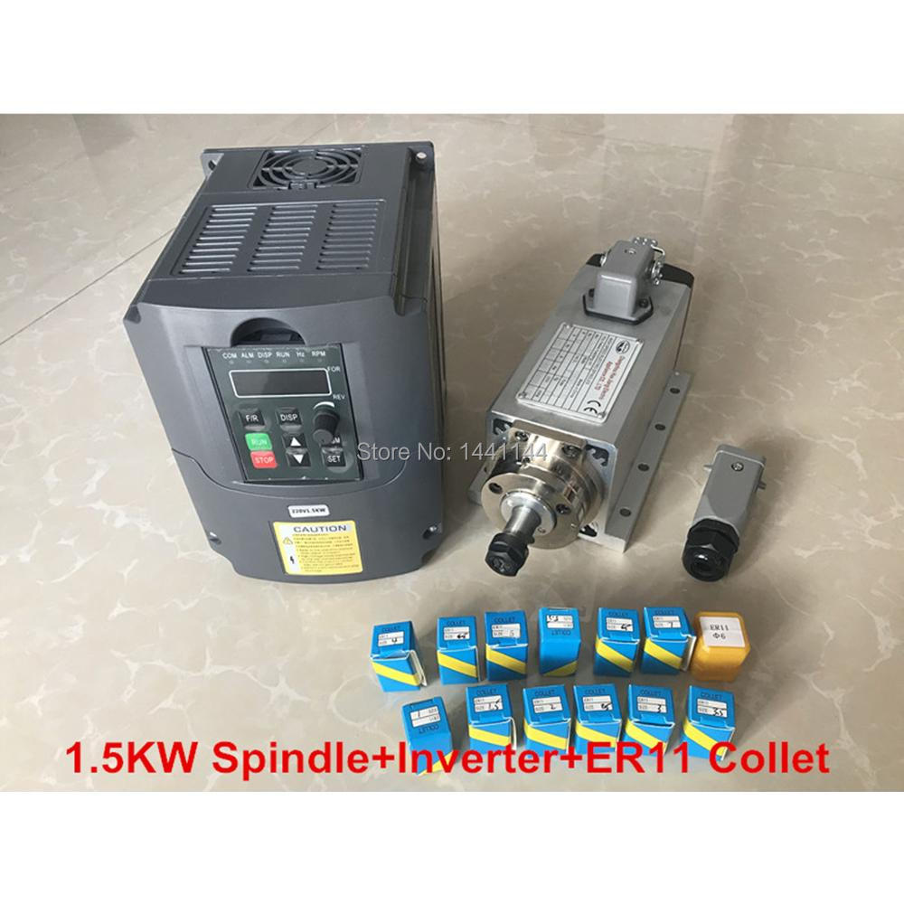 1.5KW Air Cooled Spindle Motor - Air Cooled 1.5Kw Spindle Motor Inverter 110V recension och pris