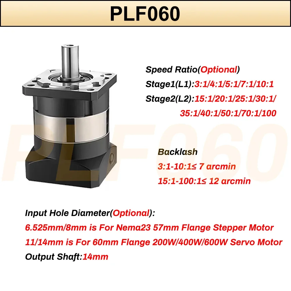 6.35/8/11/14Mm Input Planetary - Planetary Gearbox Reducer Nema 23 34 recension och pris