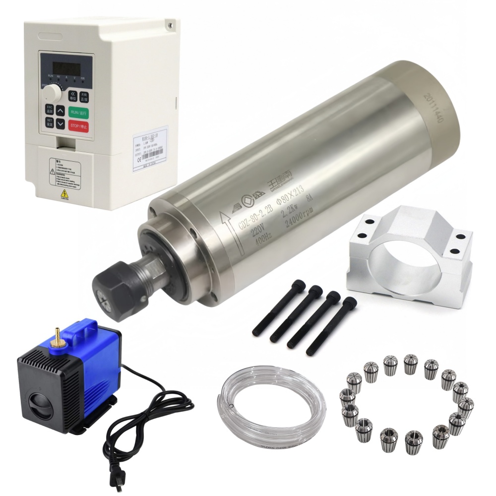 GDZ-80-2.2B 80mm 2.2KW ER20 Wa - 2.2Kw Water Cooled Spindle Kit Vfd recension och pris