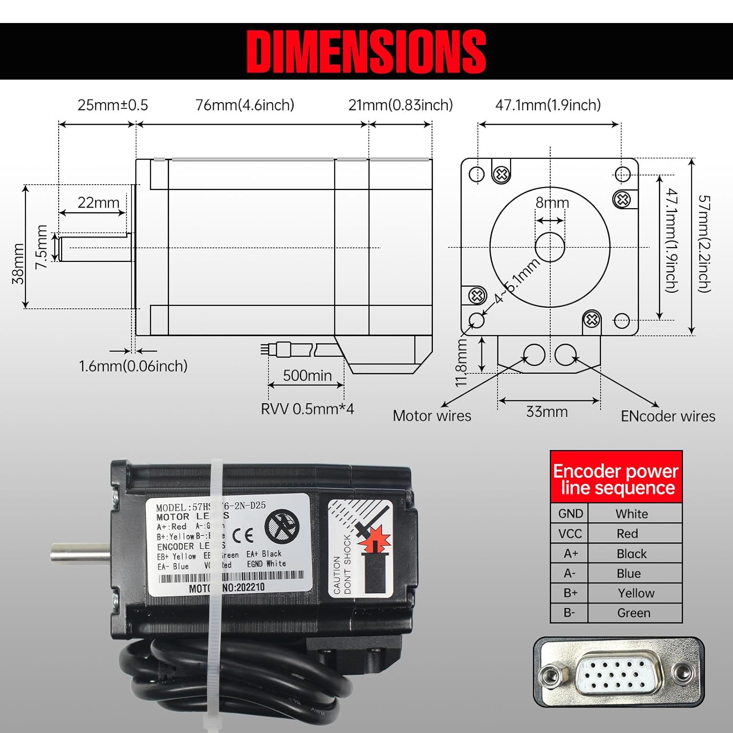 【EU】 2N.m Nema23 Closed Loop S - Nema 23 Closed Loop Stepper Motor Driver Kit recension och pris