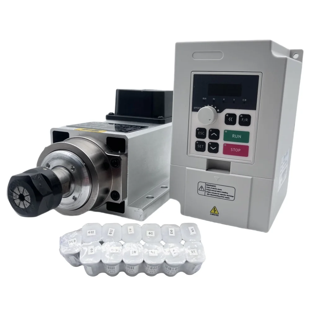 1.5KW ER11/ER20 110V/220V CNC  - Air Cooled 1.5Kw Spindle Motor Inverter 110V recension och pris